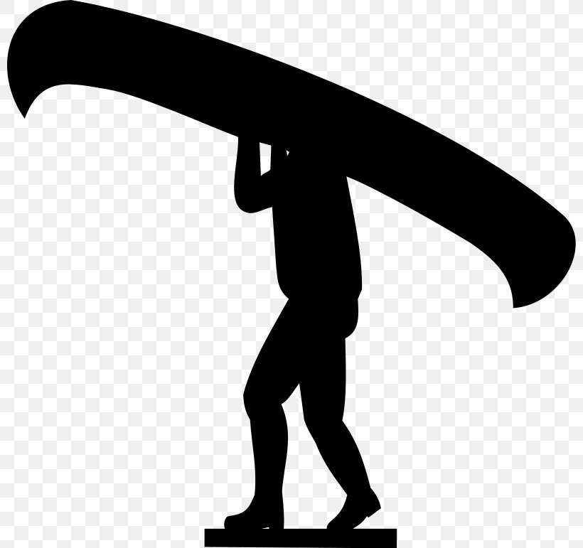 The Canoe Silhouette Clip Art, PNG, 800x771px, Canoe, Black, Black And White, Canoe Camping, Canoeing And Kayaking Download Free