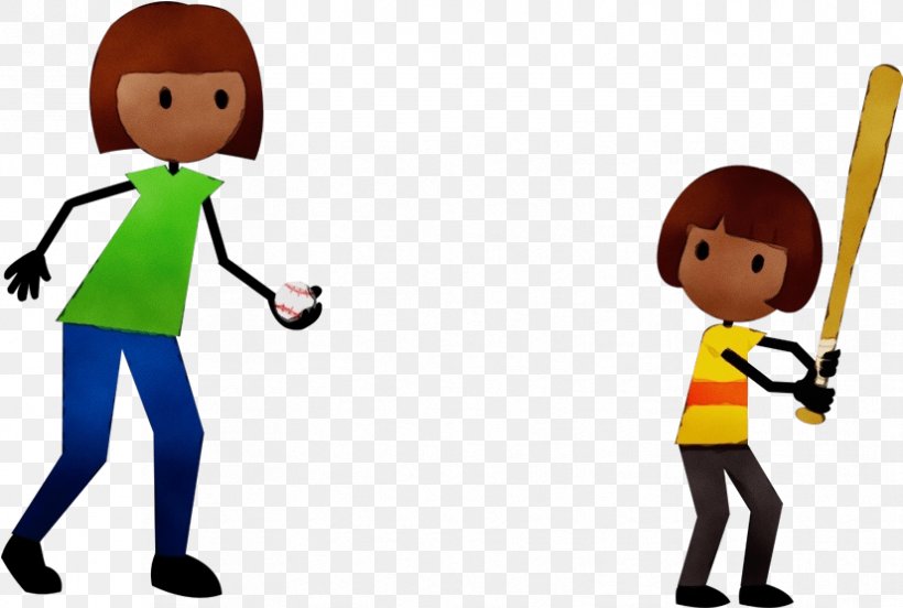 Cartoon People Conversation Yellow Standing, PNG, 826x557px, Watercolor, Cartoon, Child, Conversation, Interaction Download Free