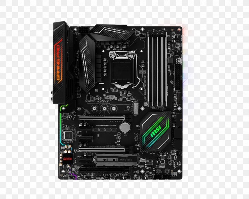Intel LGA 1151 Motherboard MSI Z270 GAMING PRO CARBON CPU Socket, PNG, 1024x819px, Intel, Atx, Central Processing Unit, Chipset, Computer Accessory Download Free