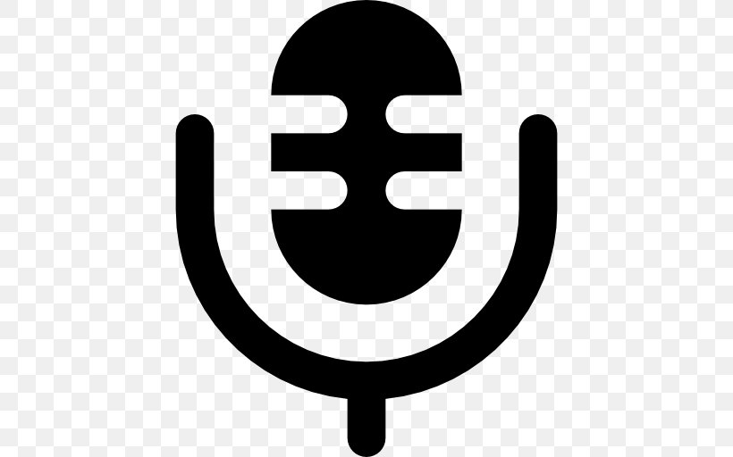Microphone Line Font, PNG, 512x512px, Microphone, Black And White, Smile, Symbol, Text Download Free
