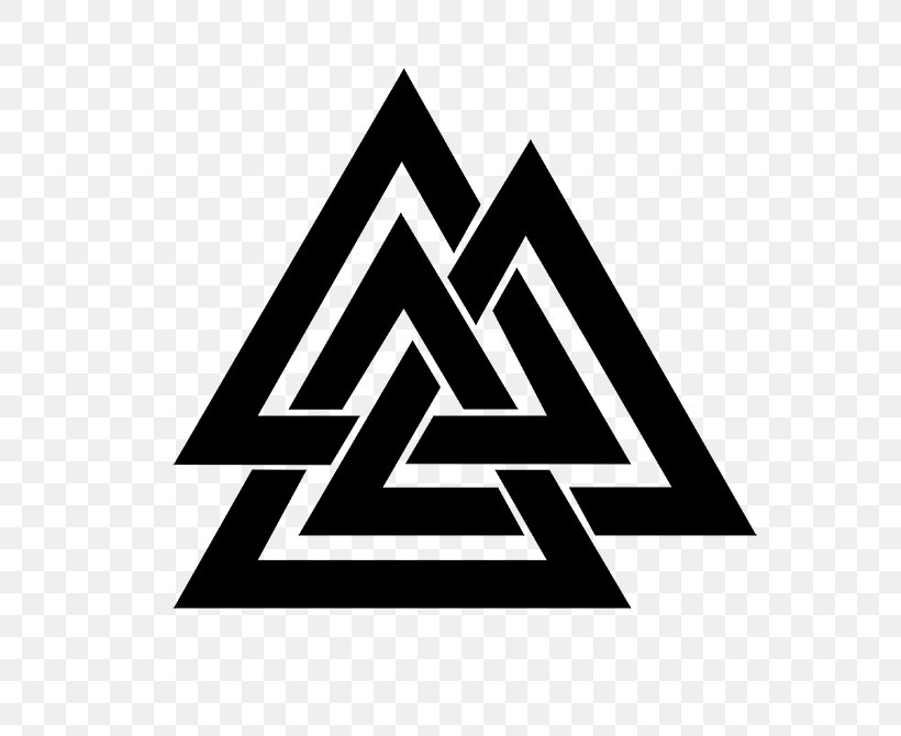 Odin Valknut Old Norse Runes Norsemen, PNG, 670x670px, Odin, Area, Black And White, Brand, Heathenry Download Free