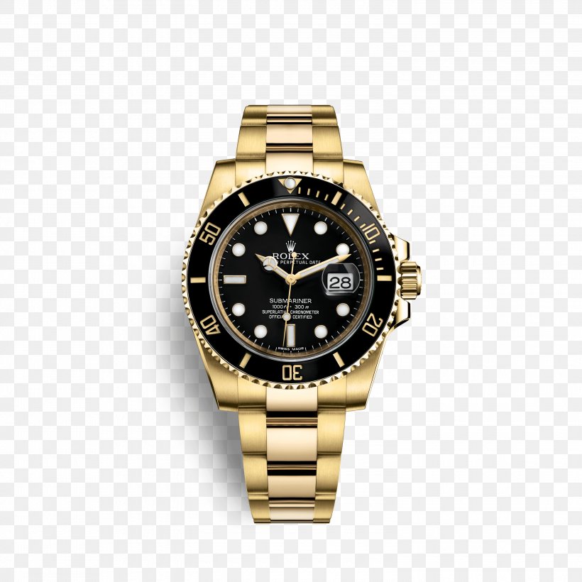 Rolex Submariner Watch Colored Gold, PNG, 3000x3000px, Rolex Submariner, Brand, Carat, Colored Gold, Diamond Download Free