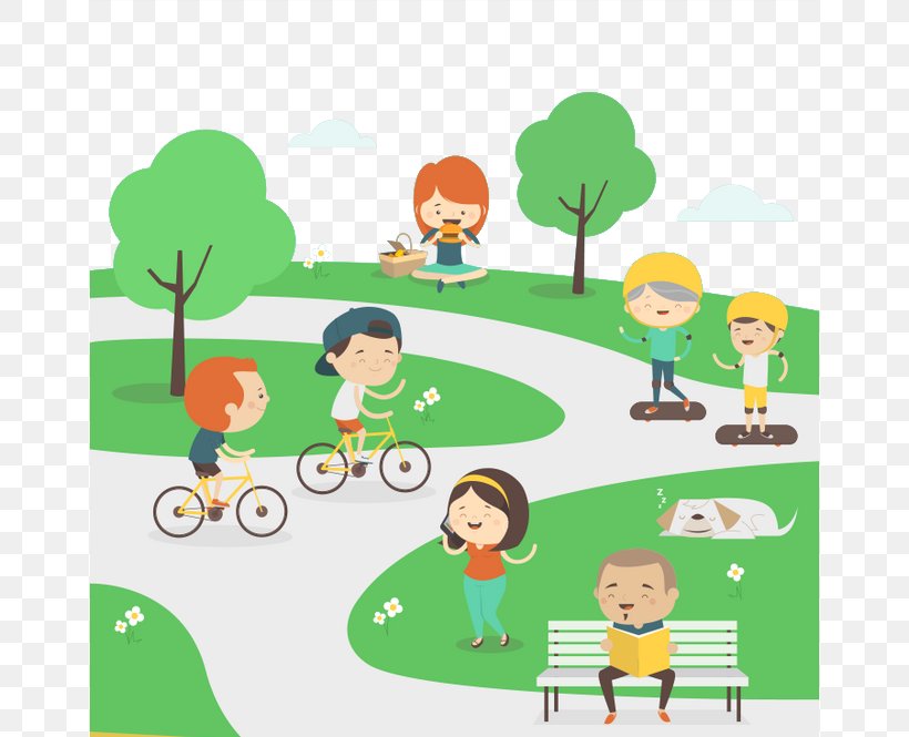 Urban Park Clip Art, PNG, 658x665px, Urban Park, Amusement Park, Area, Art, Cartoon Download Free