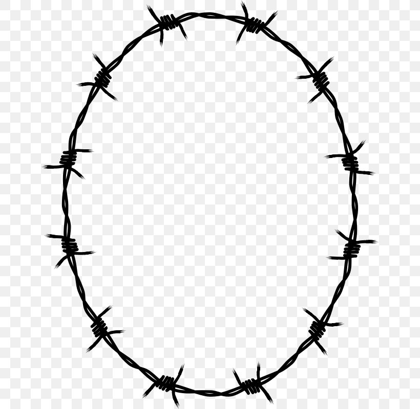 Barbed Wire Borders And Frames Fence Clip Art, PNG, 660x800px, Barbed Wire, Black And White, Borders And Frames, Branch, Cutting Download Free