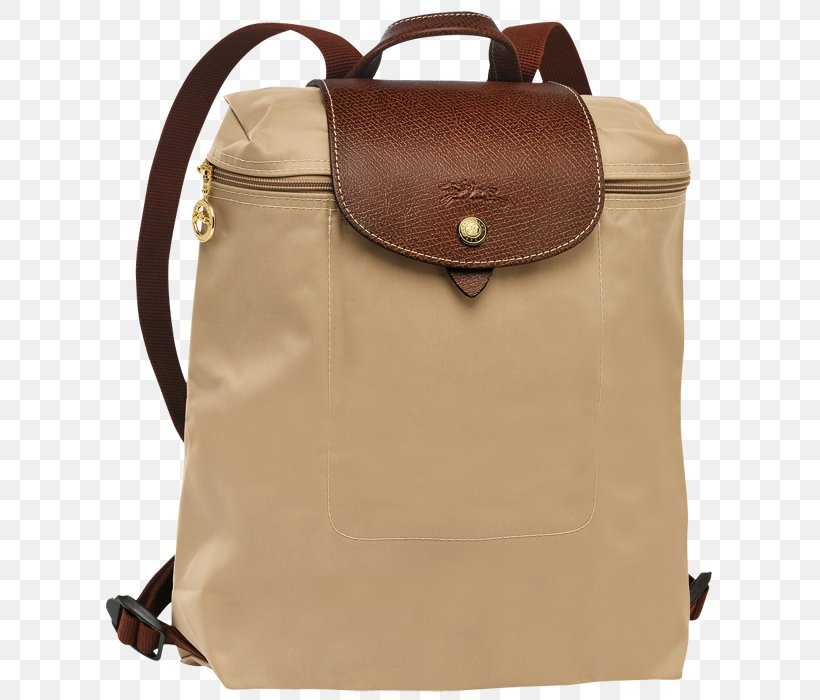 Longchamp 'Le Pliage' Backpack Handbag, PNG, 700x700px, Longchamp Le Pliage Backpack, Backpack, Bag, Baggage, Beige Download Free