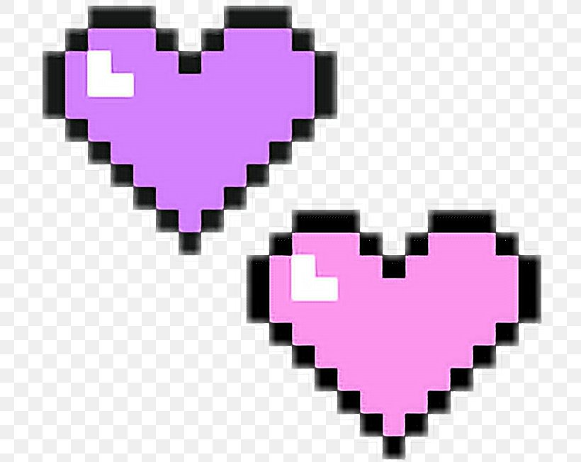 Pixel Art Clip Art Transparency, PNG, 716x652px, 8bit Color, Pixel Art, Heart, Love, Magenta Download Free