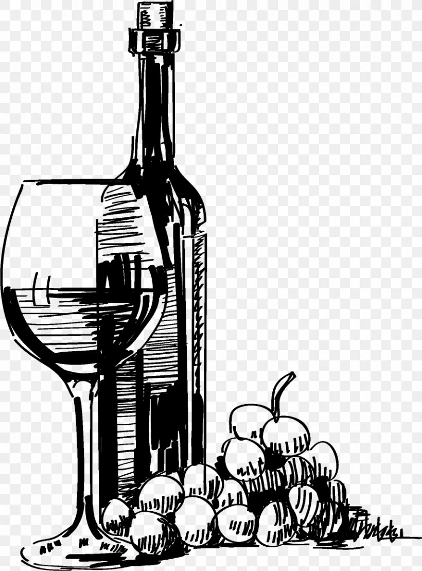 Sparkling Wine Beer Champagne Wine Glass, PNG, 854x1156px, Wine, Alcohol, Alcoholic Drink, Beer, Black And White Download Free