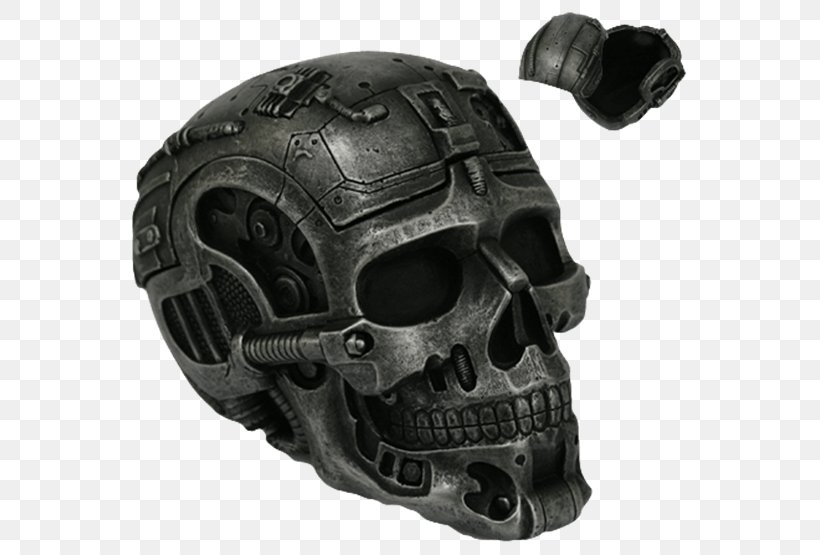 Terminator Skull Cyborg Calavera Robot, PNG, 555x555px, Terminator, Bicycle Helmet, Bone, Box, Calavera Download Free