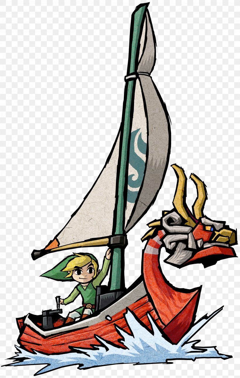 The Legend Of Zelda: The Wind Waker HD The Legend Of Zelda: Majora's Mask Link Ganon, PNG, 2481x3900px, Legend Of Zelda The Wind Waker, Art, Artwork, Beak, Boat Download Free