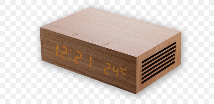 Alarm Clocks Wood Radio Clock, PNG, 700x400px, Alarm Clocks, Bed Sheets, Box, Clock, Couch Download Free