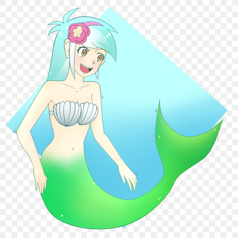 Mermaid Green Desktop Wallpaper Clip Art, PNG, 1024x1024px, Mermaid, Art, Cartoon, Computer, Fictional Character Download Free