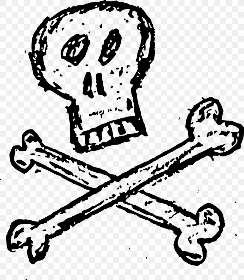 Skull And Crossbones Human Skull Symbolism Clip Art, PNG, 1118x1280px, Bone, Area, Art, Artwork, Black And White Download Free