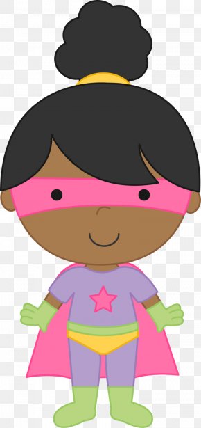 Super Clipart - Child Female Supergirl Superhero Clip Art PNG