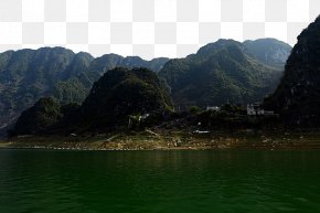 Baise Haokun Lake Scenic - Lake District Mount Scenery Loch Fjord Inlet PNG