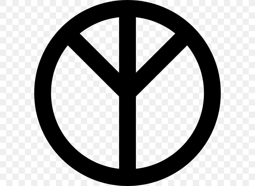Peace Symbols Clip Art, PNG, 600x600px, Peace Symbols, Area, Black And White, Miscellaneous Symbols, Peace Download Free