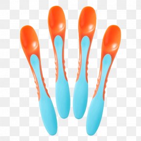 Spoon - Spoon Fork Plastic Handle Weaning PNG