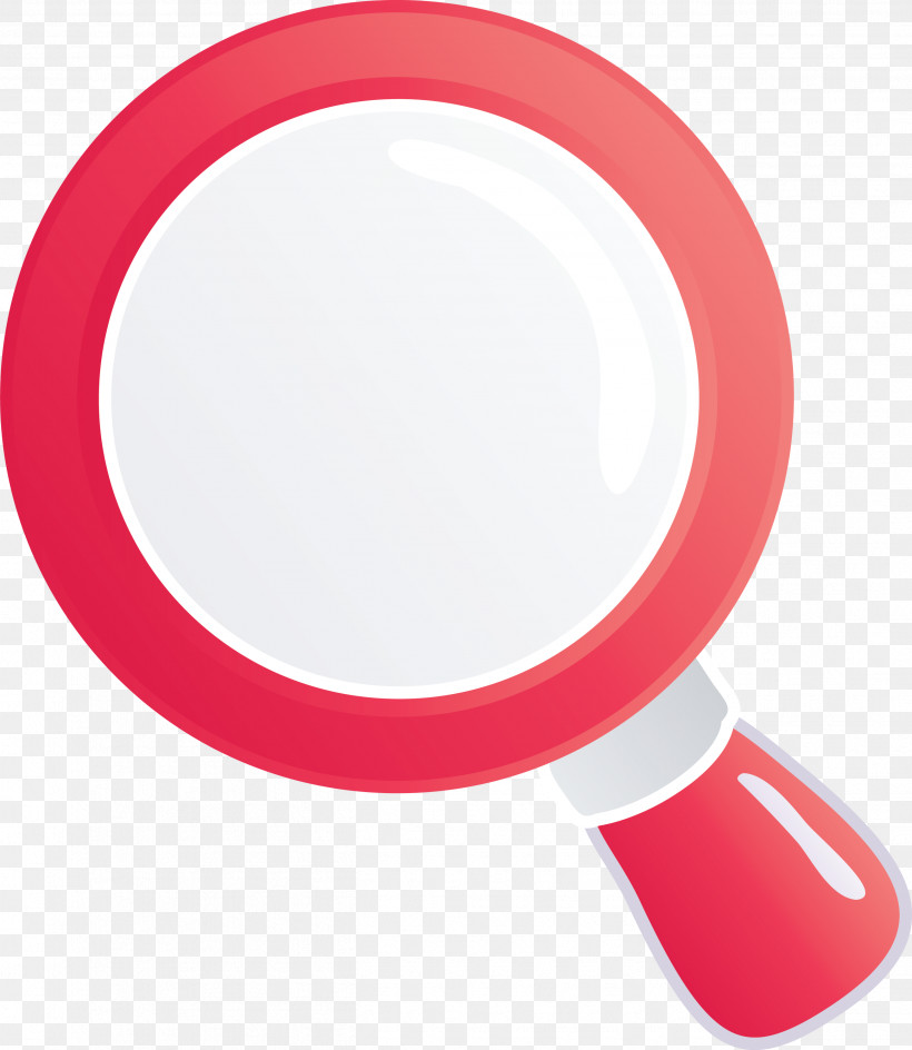 Magnifying Glass Magnifier, PNG, 2604x3000px, Magnifying Glass, Circle, Magnifier, Material Property, Red Download Free