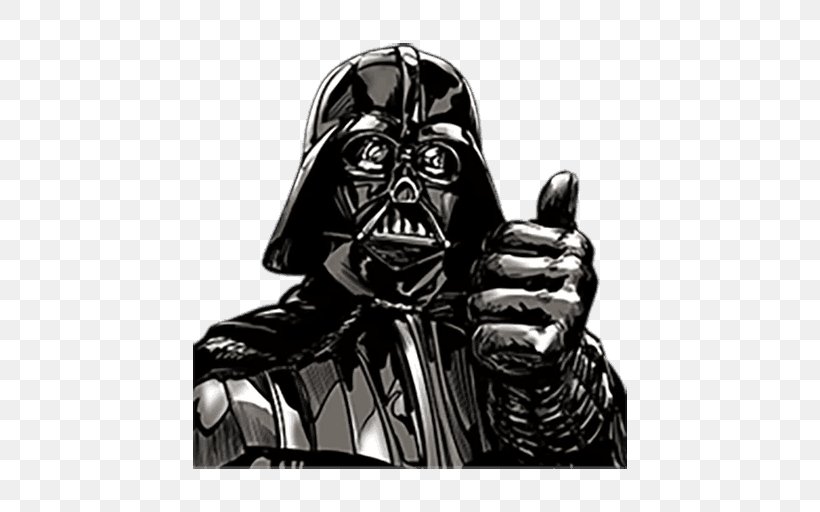 Anakin Skywalker Star Wars Sticker Luke Skywalker Stormtrooper, PNG, 512x512px, Anakin Skywalker, Black And White, Darth, Empire Strikes Back, Fictional Character Download Free