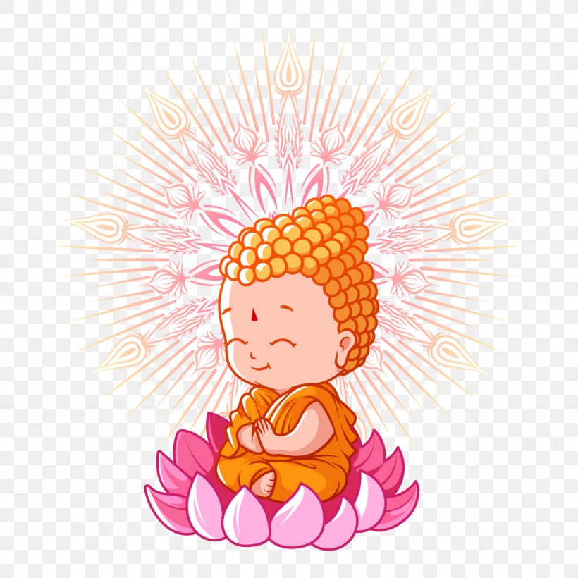 Buddhism Buddhas Birthday Cartoon Buddhist Meditation, PNG, 1024x1024px, Buddhism, Art, Bhikkhu, Buddharupa, Buddhas Birthday Download Free