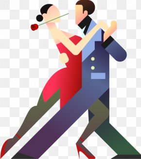 Men And Women Dancing Vector Material, - Dance Tango Royalty-free Clip Art PNG