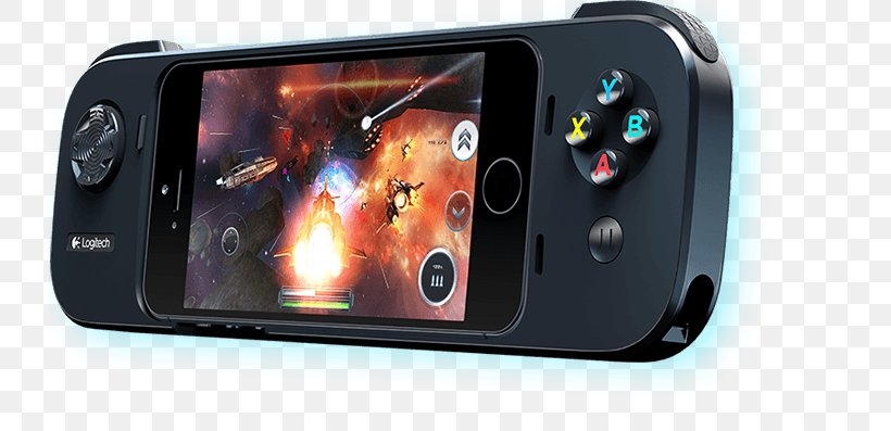 Logitech PowerShell IPod Touch Game Controllers IPhone, PNG, 730x397px, Ipod Touch, Camera Lens, Cameras Optics, Computer, Electric Battery Download Free