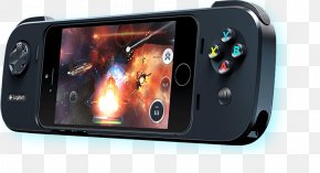 Handheld Game Console - Logitech PowerShell IPod Touch Game Controllers IPhone PNG