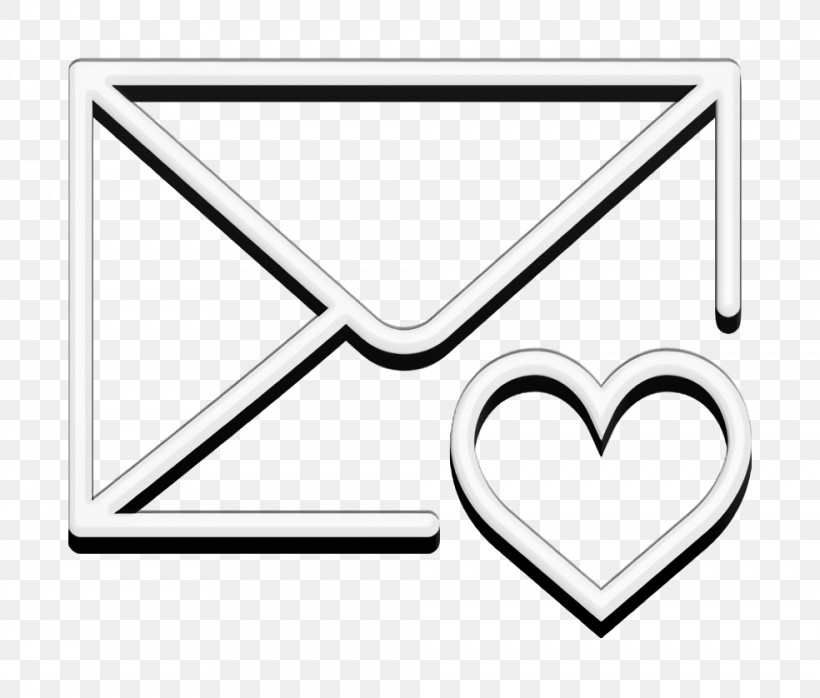 Interaction Set Icon Mail Icon, PNG, 984x838px, Interaction Set Icon, Black And White, Heart, Line Art, Mail Icon Download Free
