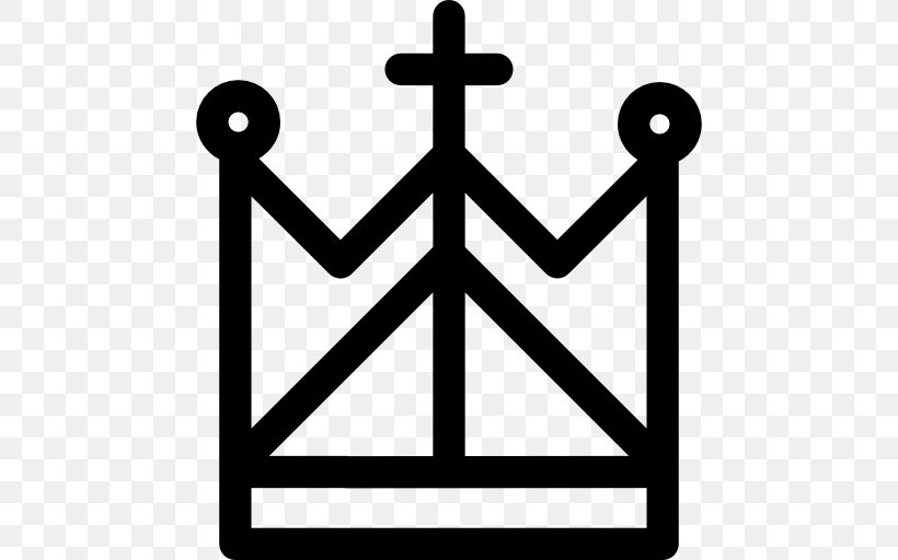 Cross And Crown, PNG, 512x512px, Crown, Area, Black And White, Cross, Cross And Crown Download Free