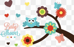 Cartoon Owl - Wedding Invitation Baby Shower Greeting Card PNG