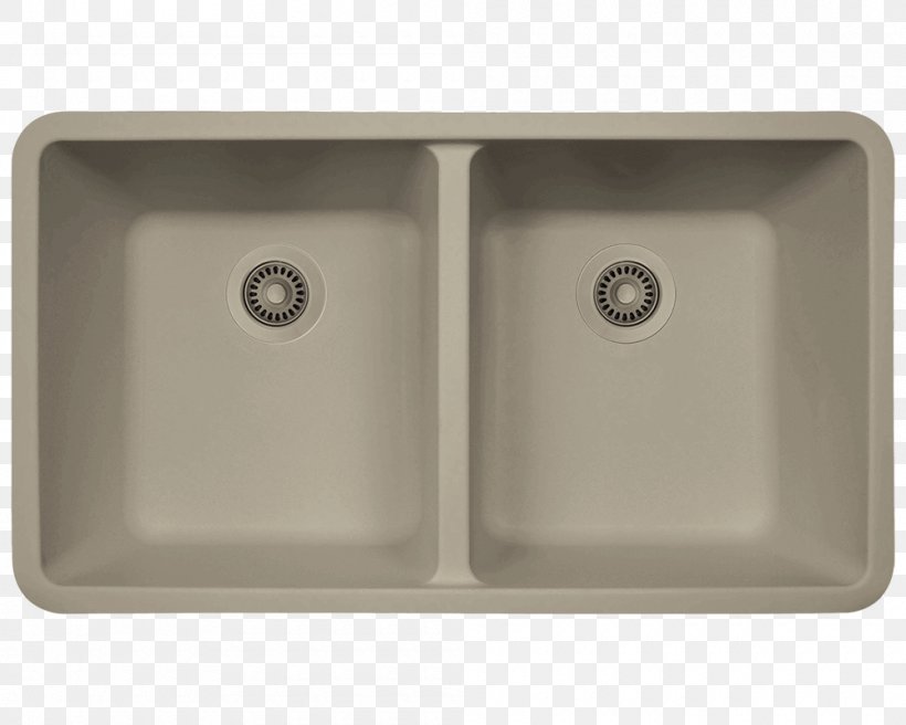 Polaris P208 AstraGranite Double Equal Bowl Kitchen Sink Polaris P208 AstraGranite Double Equal Bowl Kitchen Sink MR Direct 802 Double Equal Bowl TruGranite Kitchen Sink Composite Material, PNG, 1000x800px, Sink, Bathroom Sink, Bowl, Bowl Sink, Brushed Metal Download Free