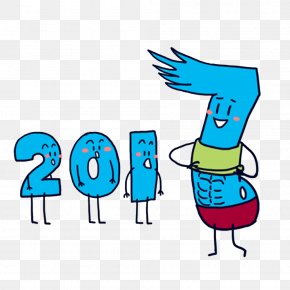 2017 Digital Cartoon Logo - Cartoon Numerical Digit Clip Art PNG