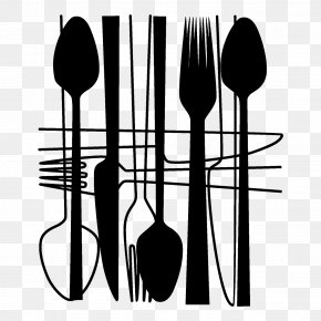 Airdry Vector - Cutlery Spoon Kitchen Sticker Fork PNG