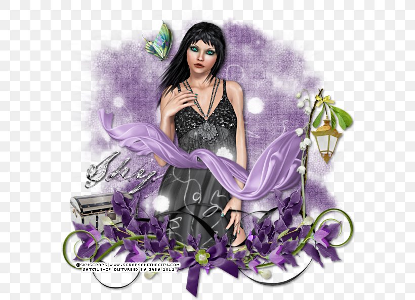 Fairy Black Hair Purple, PNG, 589x594px, Fairy, Black Hair, Fictional Character, Hair, Mythical Creature Download Free
