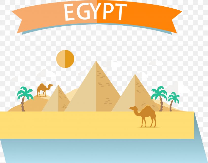 Egyptian Pyramids Ancient Egypt Euclidean Vector, PNG, 3096x2424px, Egyptian Pyramids, Ancient Egypt, Area, Art, Desert Download Free