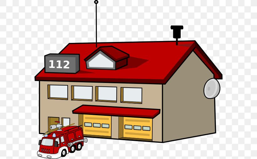 Fire Station Fire Department Clip Art, PNG, 600x508px, Fire Station, Facade, Fire, Fire Department, Fire Engine Download Free