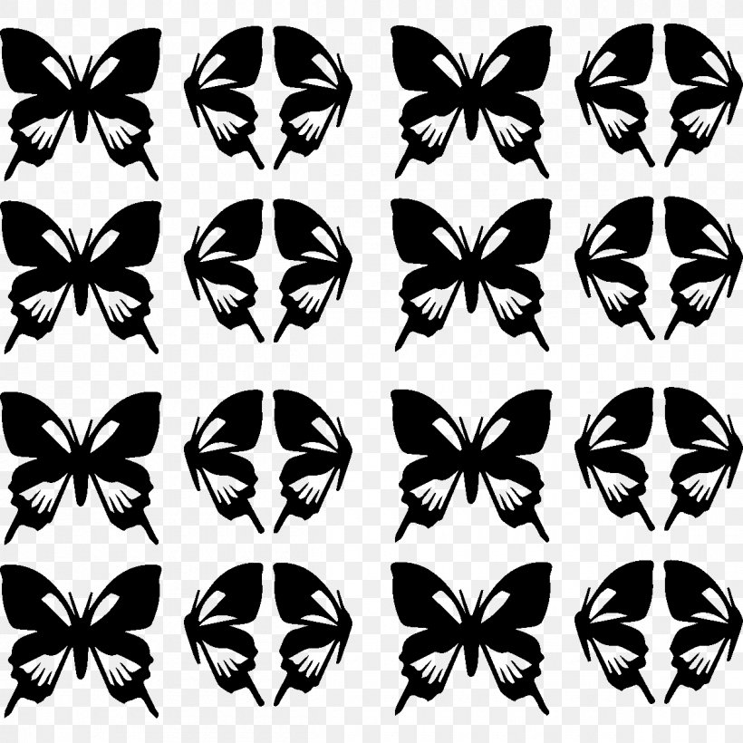 Butterfly Swarovski AG Sticker Wall, PNG, 1200x1200px, Butterfly, Applique, Art, Black And White, Butterflies And Moths Download Free