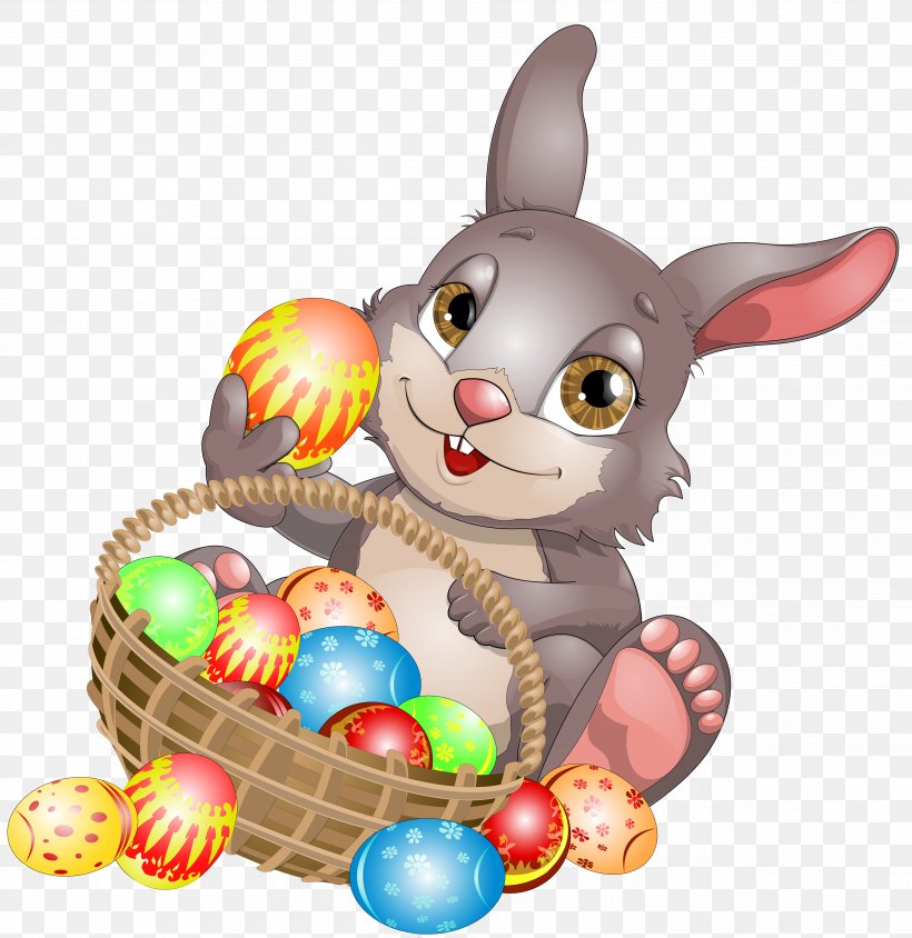 Easter Bunny Easter Egg Maundy Thursday Easter Postcard, PNG, 4854x5000px, Easter Bunny, Basket, Easter, Easter Basket, Easter Egg Download Free