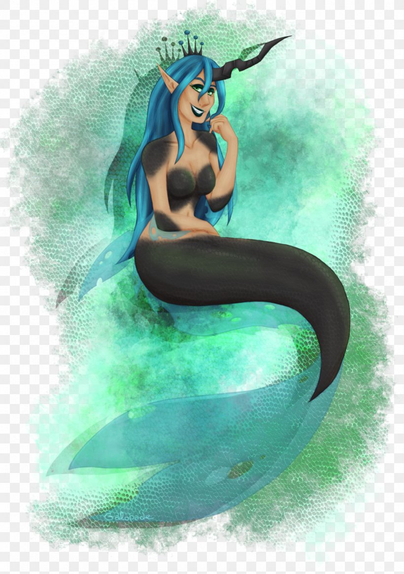 Princess Luna Fan Art DeviantArt Mermaid, PNG, 1280x1819px, Watercolor, Cartoon, Flower, Frame, Heart Download Free
