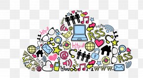 Cloud Computing - Social Media Drawing Illustration PNG