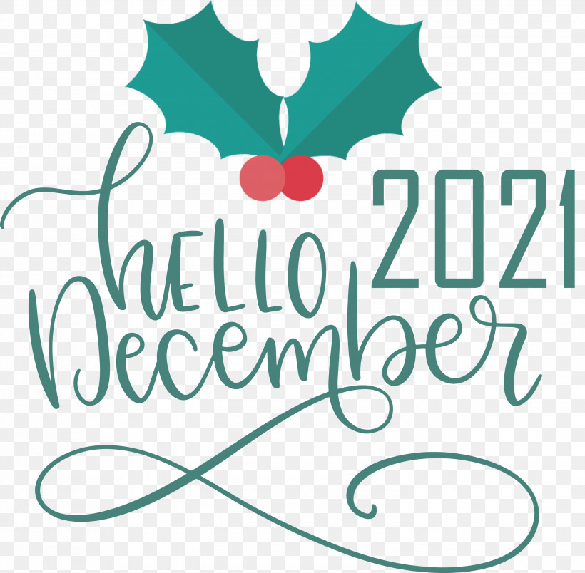Hello December December Winter, PNG, 3000x2944px, Hello December, December, Floral Design, Happiness, Leaf Download Free