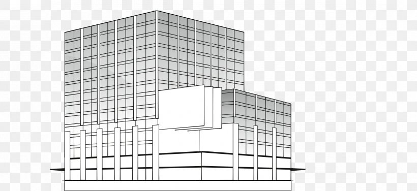 Architecture Facade Building, PNG, 2370x1089px, Architecture, Area, Black And White, Building, Commercial Building Download Free