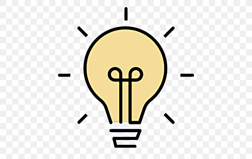 Light Bulb, PNG, 517x517px, Yellow, Light Bulb, Line, Line Art, Logo Download Free