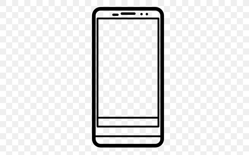 IPhone Telephone Sony Mobile Handheld Devices Clip Art, PNG, 512x512px, Iphone, Area, Black, Black And White, Communication Device Download Free