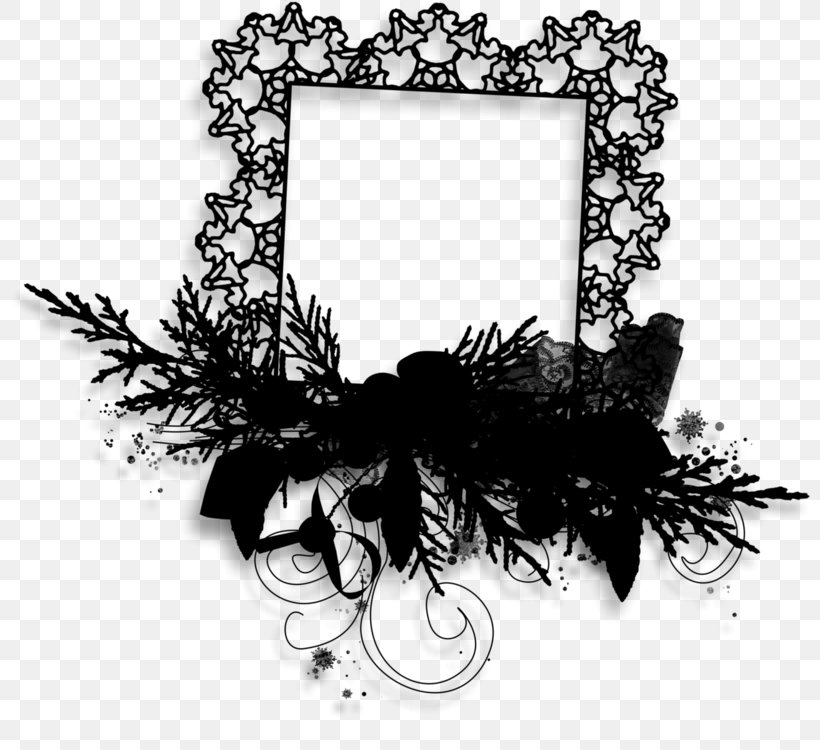 Black Background Frame, PNG, 800x750px, Picture Frames, Black M, Blackandwhite, Christmas Decoration, Flower Download Free