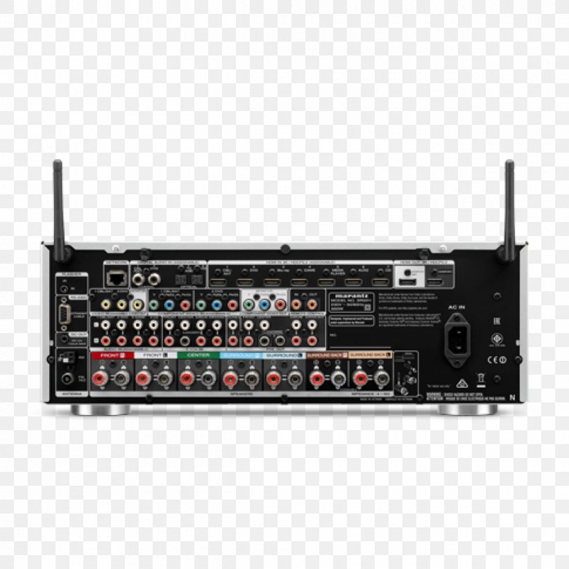 Marantz SR5012 7.2 Channel 4K Ultra HD Network AV Receiver Audio Dolby Atmos, PNG, 1200x1200px, 4k Resolution, Av Receiver, Audio, Audio Equipment, Audio Power Amplifier Download Free