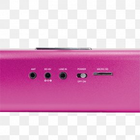 Pink Radio - LogiLink DiscoLady Black, SP0038 Electronics MP3 Player Boombox Anti-theft System PNG