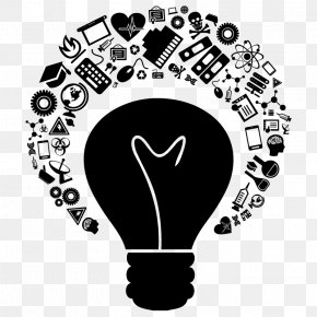 Ideas - Foco Idea Incandescent Light Bulb Sticker PNG