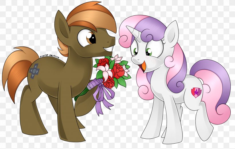 Sweetie Belle Pony Twilight Sparkle Scootaloo Rarity, PNG, 3300x2103px, Watercolor, Cartoon, Flower, Frame, Heart Download Free