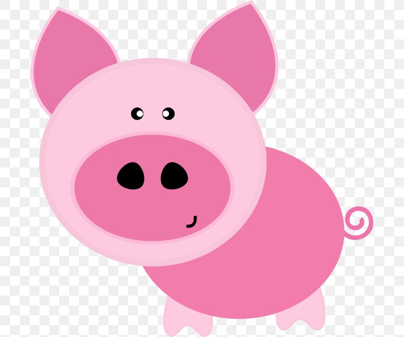 Domestic Pig Clip Art, PNG, 697x684px, Pig, Carnivoran, Cartoon, Digital Scrapbooking, Domestic Pig Download Free