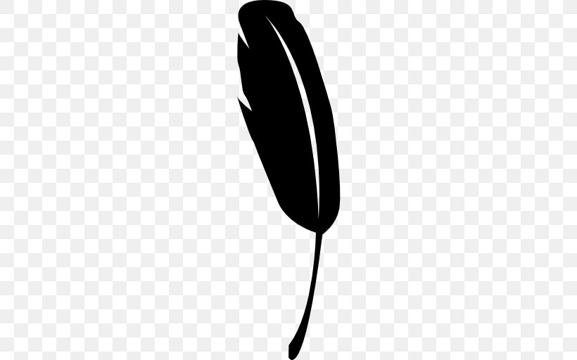 Bird Feather Shape, PNG, 512x512px, Bird, Animal, Black, Black And White, Feather Download Free